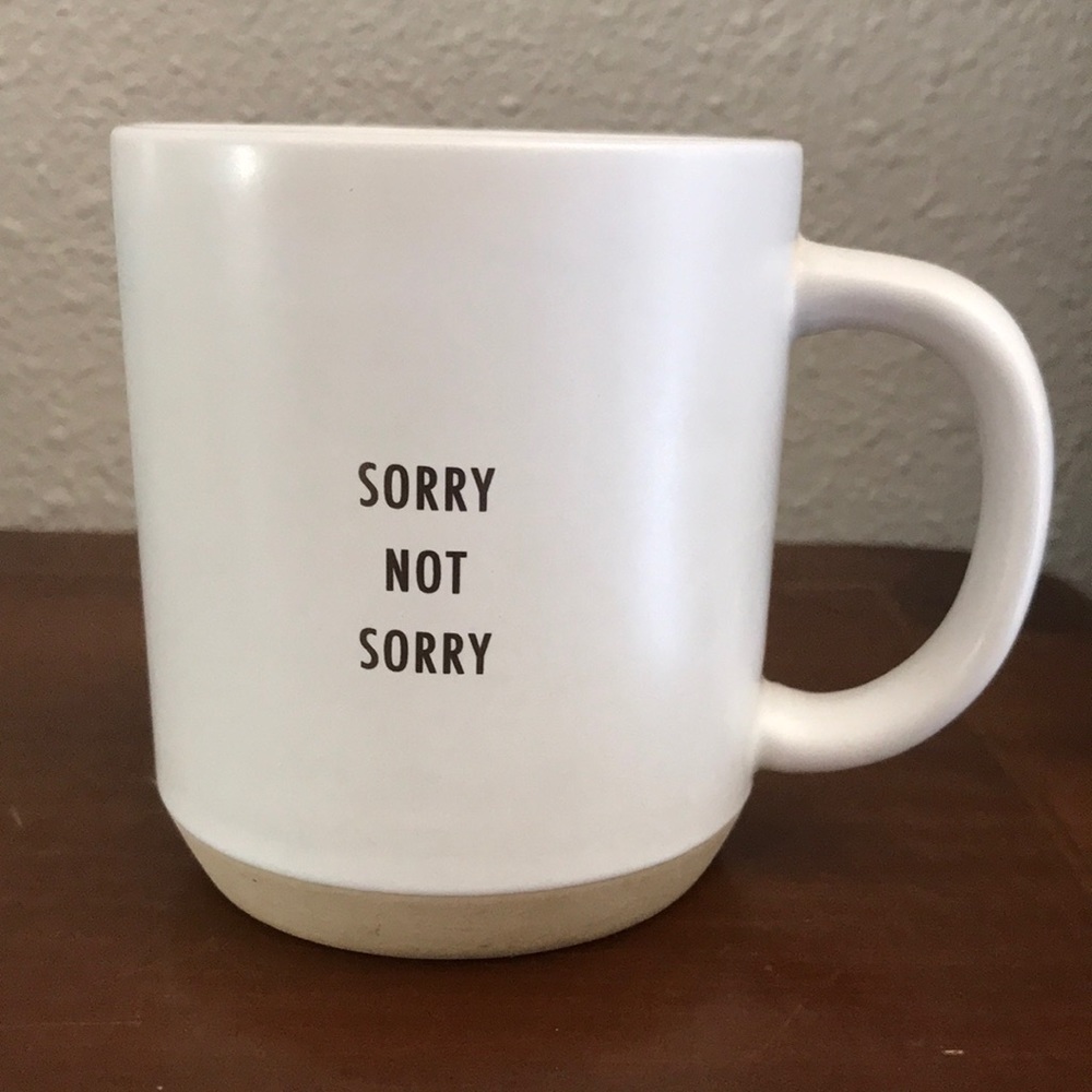 Threshold mug Sorry Not Sorry
